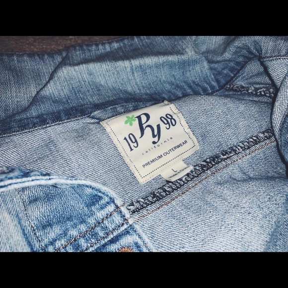 Papaya Denim Crop Jacket - Picture 1 of 2